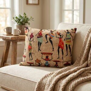 Décor Pillows - African Dance Set of Two
